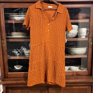 Spartina 449 Burnt Orange Knit Top